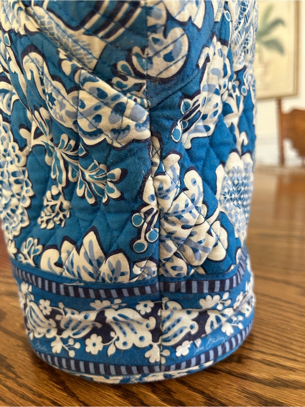 Vera Bradley Blue and White Angle Tote